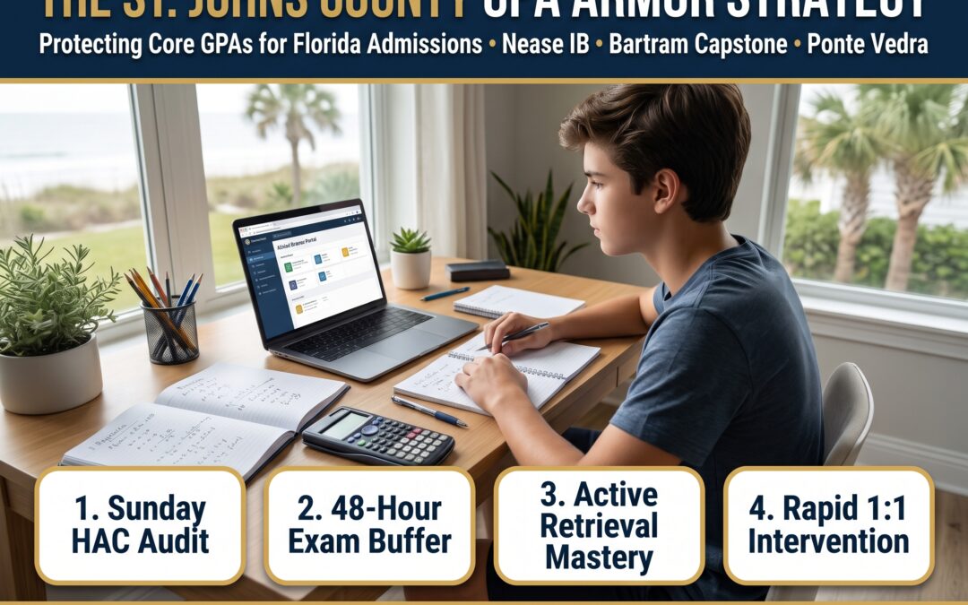 The GPA Armor: Navigating Advanced High School Workloads Without Burnout in St. Augustine & St. Johns County