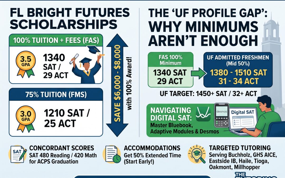 The Complete Guide to Florida Bright Futures, Digital SAT/ACT Strategy, & Concordant Graduation Scores in Gainesville